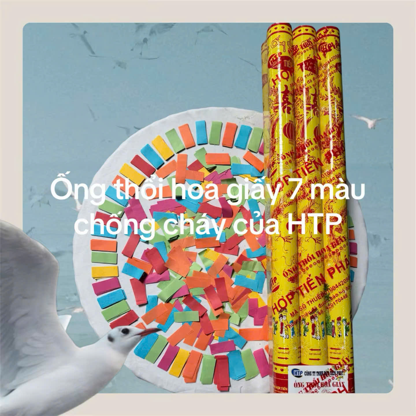 HỢP TIẾN PHÁT RA MẮT PHÁO GIẤY 7 MÀU GIẤY CHỐNG CHÁY